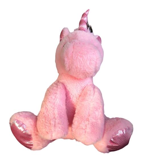 KellyToy unicorn plush; 13.5"; pink unicorn Light scratches on eyes - Picture 1 of 10